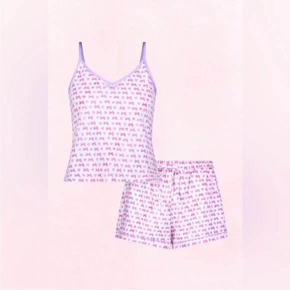 Roller Rabbit x LoveShackFancy Disco Bow Pajamas - Picture 3 of 3